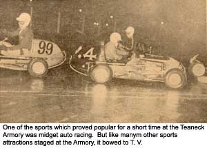 Midget auto racing at Teaneck Armory